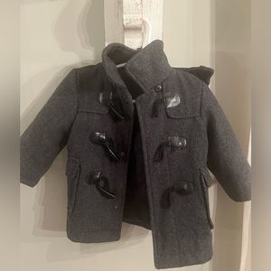 Baby boy pea coat with detachable hood